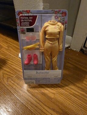 Festival Day Yellow Tracksuit Fashion Doll Outfit